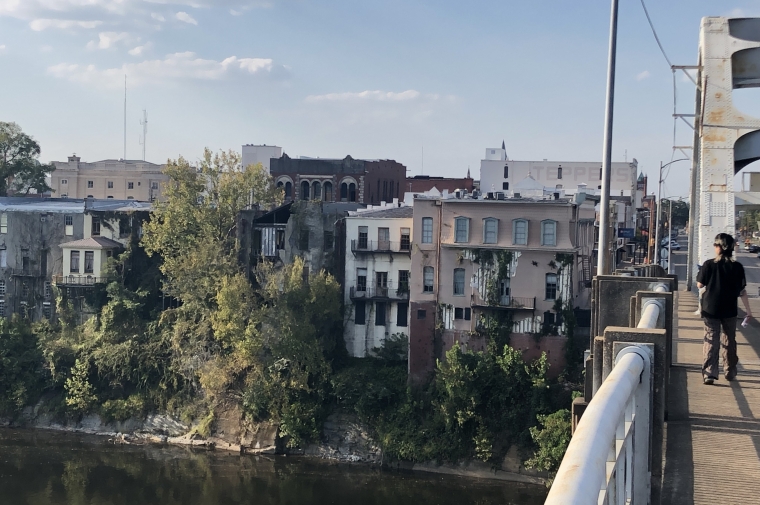 view overlooking edmund pettus bridge