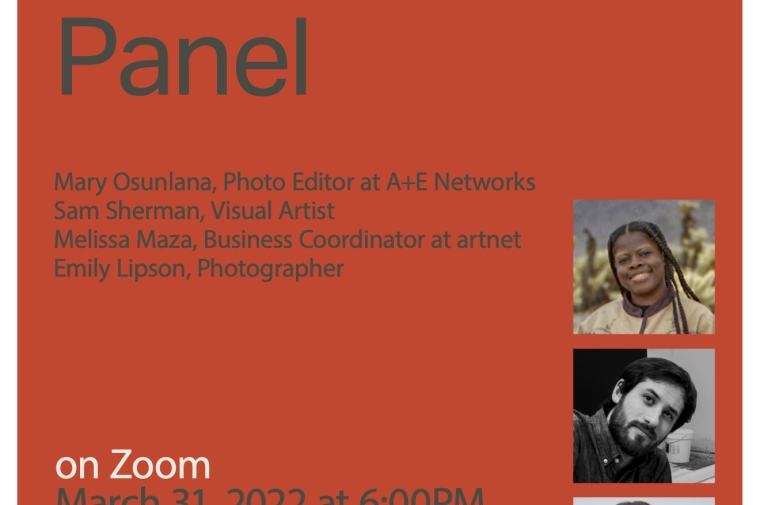 poster with panelist portraits