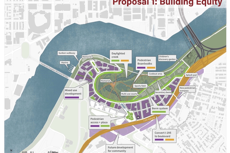 Rendering of proposed development of studio site