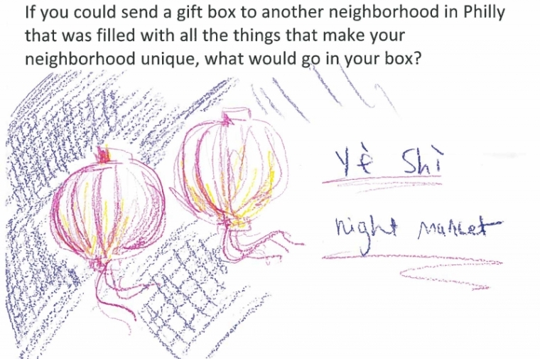 If you could send a gift box to another neighborhood in Philly that was filled with all the things that make your neighborhood unique, what would go in your box?