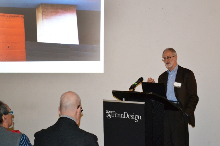David Fixler speaking at the February 2018 Concrete Surface Symposium. Photo: Sara Stratte
