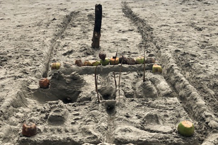 The results of a studio session on the beach