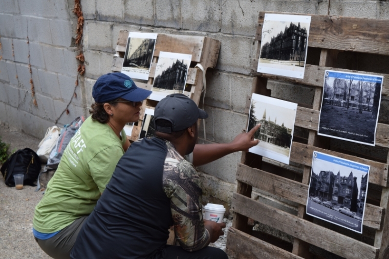 Historic photos of the neighborhood and Centennial Park on display