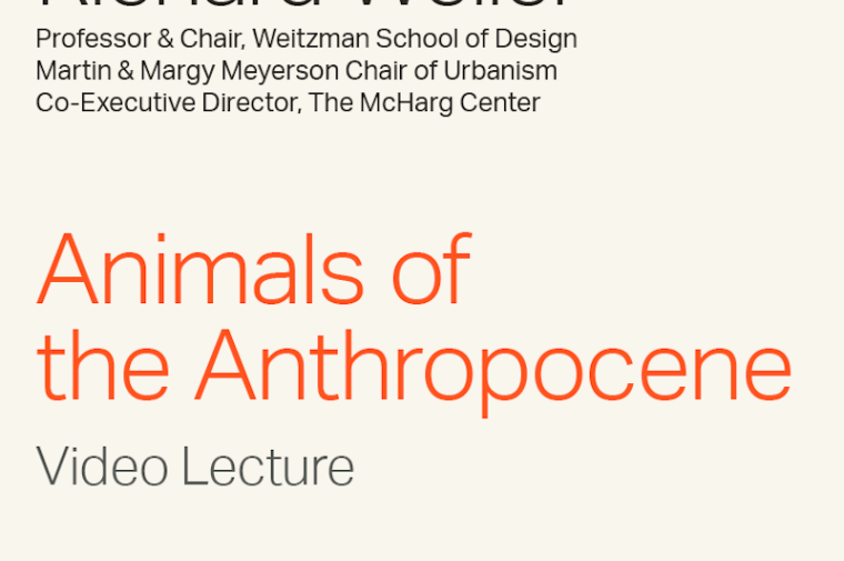 Richard Weller "Animals of the Anthropocene" Video Lecture