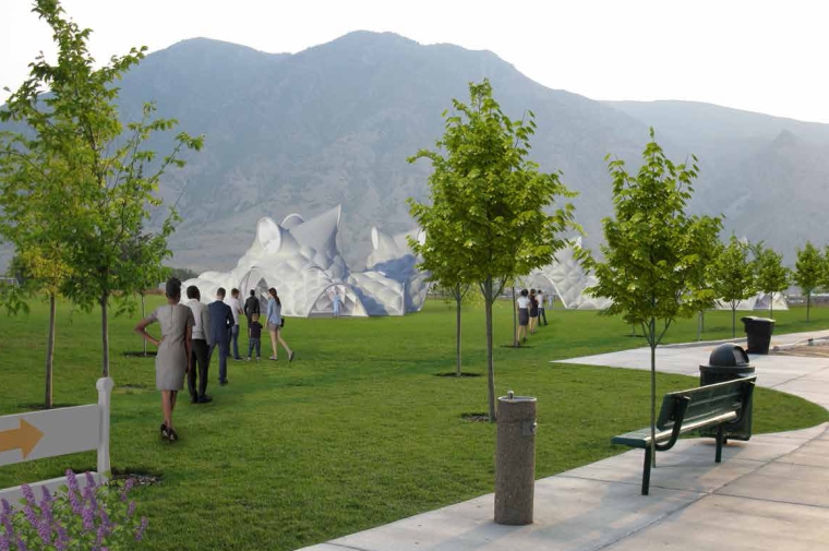 Rendering for mobile COVD testing site