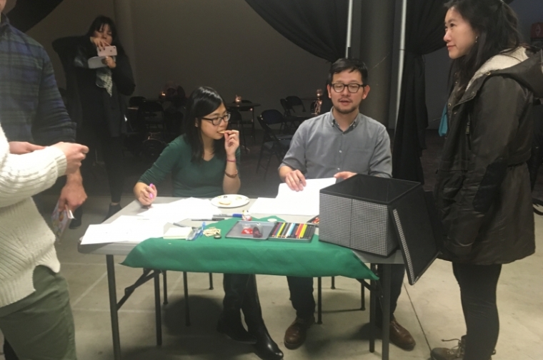 Next the Neighborhood Exchange Box visited the community event for the Asian Arts Initiative Cultural Plan on March 3, 2017.