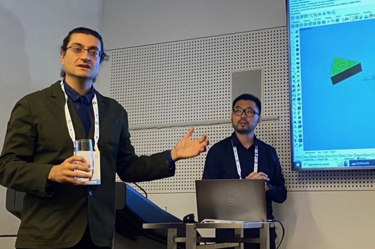 Prof. Masoud Akbarzadeh and Ph.D. student Yao Lu lead a Masterclass at IASS 2023, sharing the recently released tool named PolyFrame 2, a geometry-based structural form-finding plug-in for Rhino and Grasshopper.