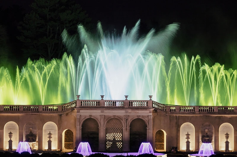 Fountain and Light Display at Longwood Gardens