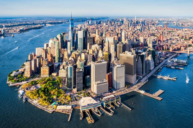Skyline view of NYC