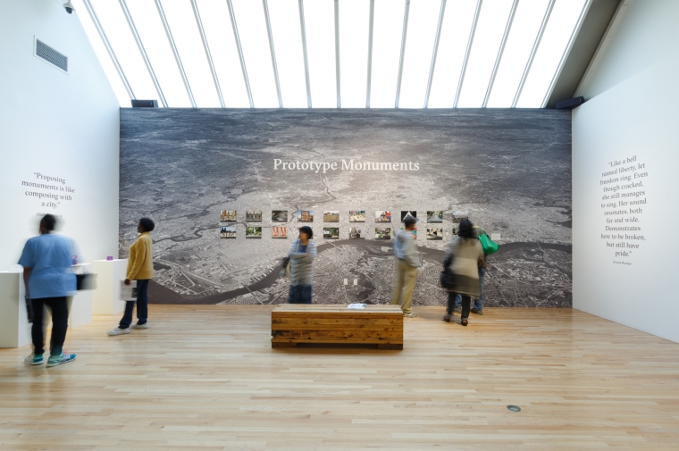 Monument Lab exhibition hub, Pennsylvania Academy of Fine Arts, Monument Lab, 2017