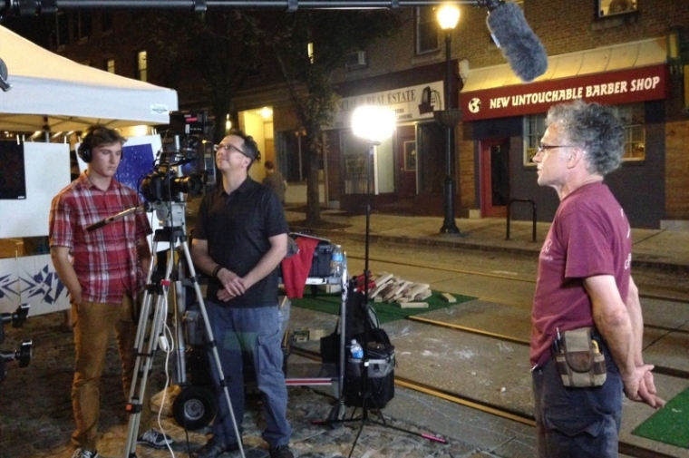 A videographer collects neighborhood stories as told through residents voices