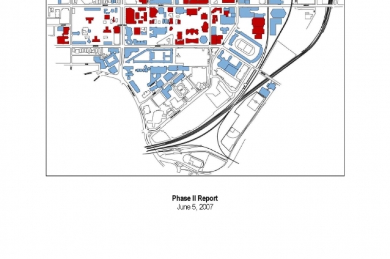 Map of the campus buildings