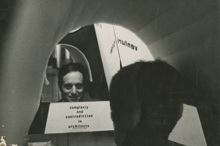 Sign for "Complexity and Contradiction in Architects". Image: Robert Venturi