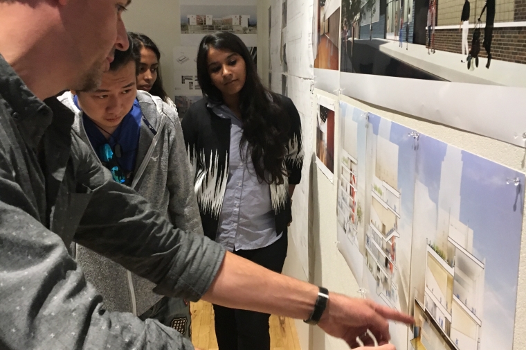 Students receiving instruction in Externship program