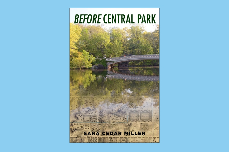 Cover of Before Central Park on blue background