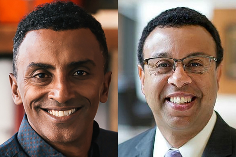 Portrait of Marcus Samuelsson and Wendell Pritchett