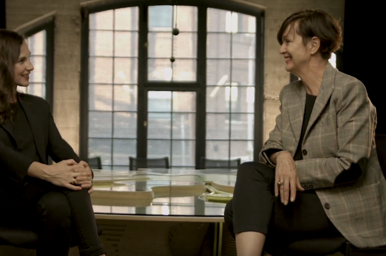 Architecture Chair Winka Dubbeldam Being Interviewed by Florencia Pita at SCI-Arc