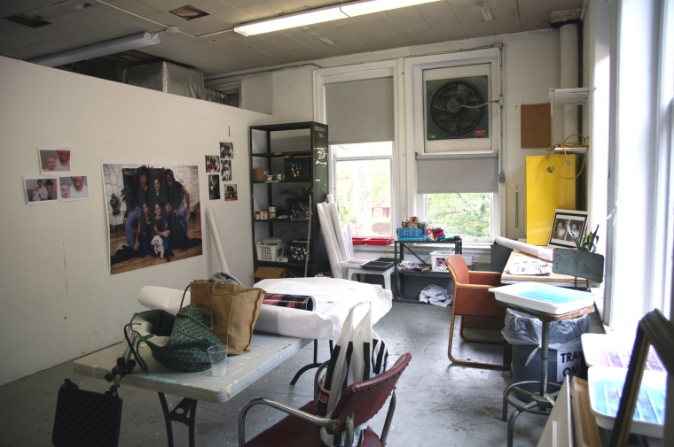 Photograph of a studio in use at Weitzman Hall