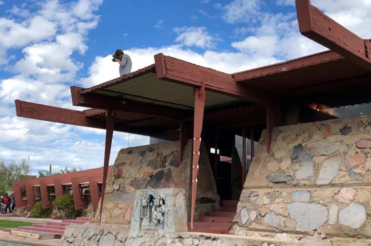 A student research assistant at Taliesin West