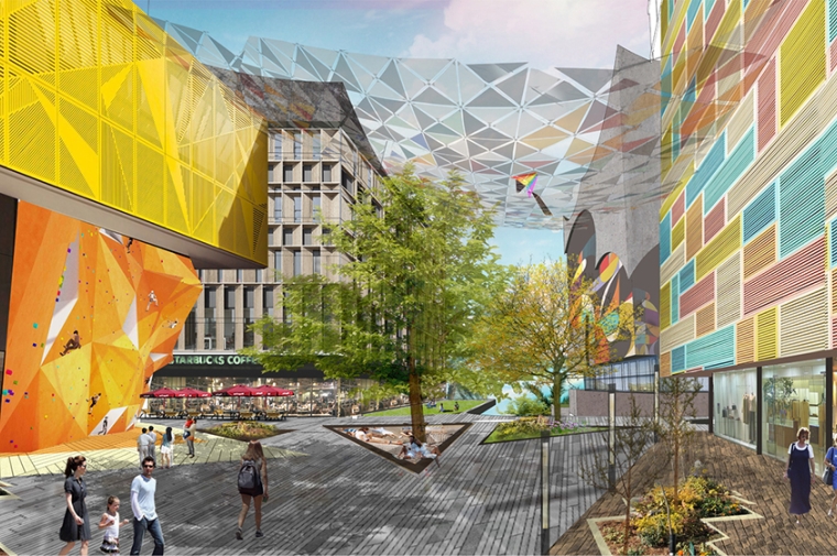 Rendering of proposed redevelopment work