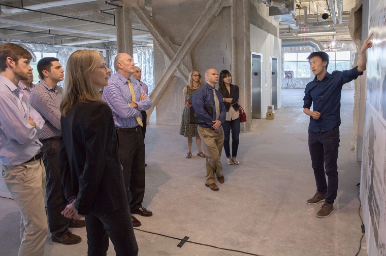 Boqian Xu previewing work with Planning Commission staff