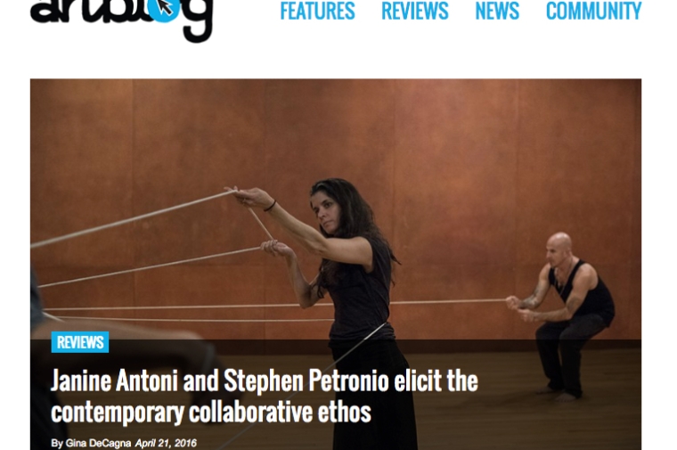 Janine Antoni And Stephen Petronio elicit the contemporary collaborative ethos.