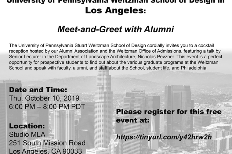 Poster for UPenn Meet and Greet with Alumni