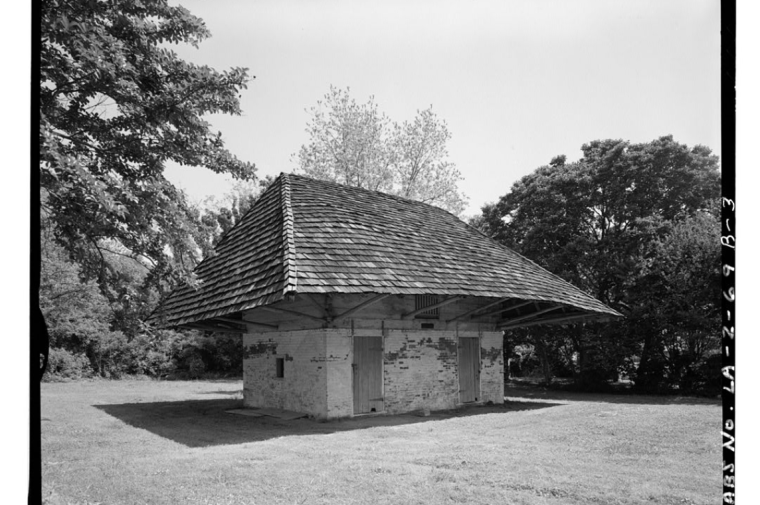black and white photo of small building