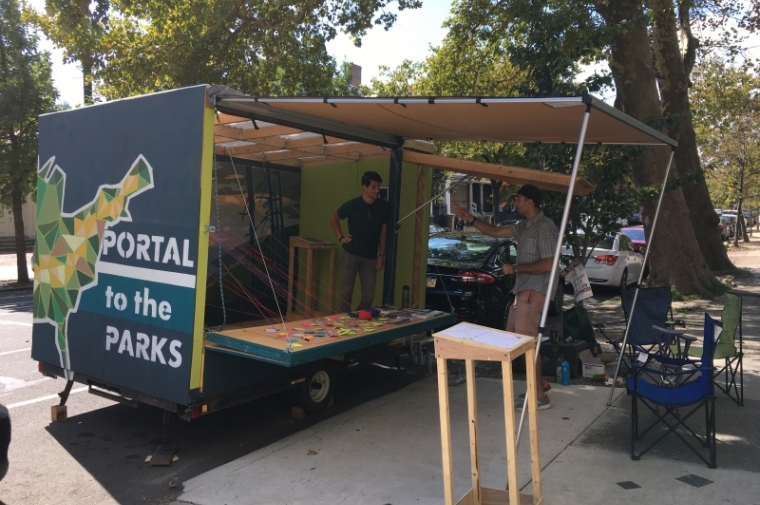 Portal to the parks stall set up