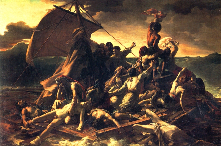 Reproduction of Théodore Géricault's 'Raft of the Medusa'