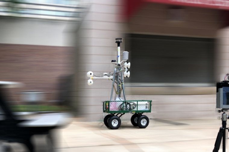 SMART Sensor and MaRTy Cart on Temple campus in Philadelphia