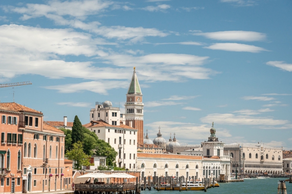 Venice skyline viewed across the water