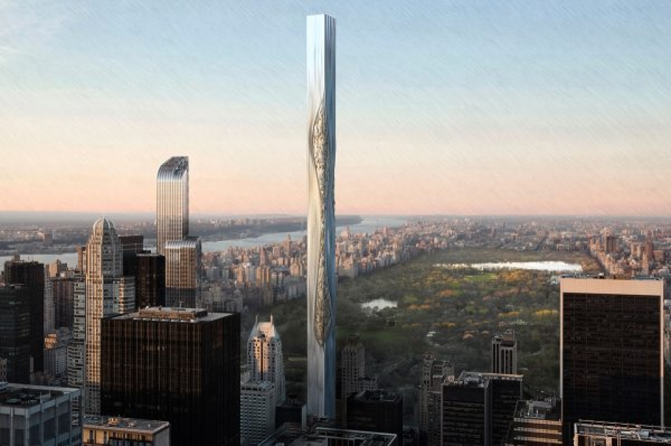 Rendering of manhattan skyscraper design