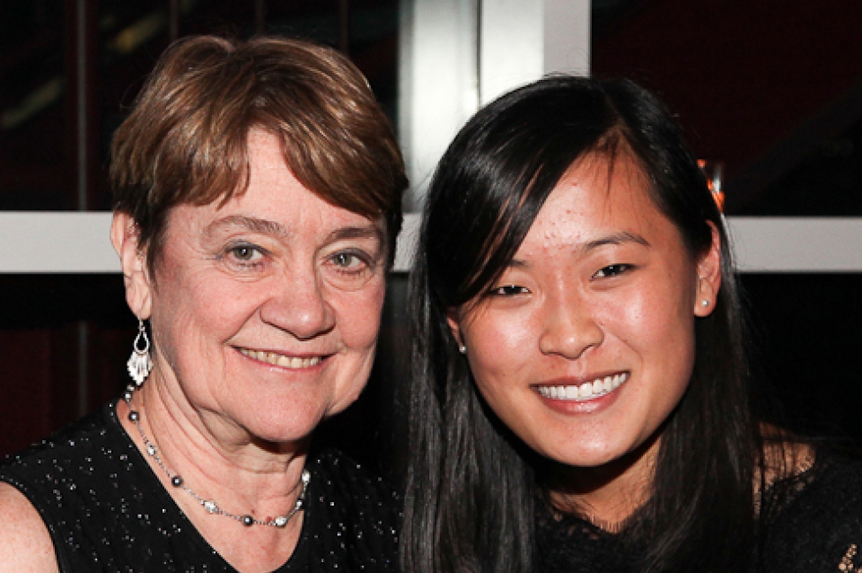 Dean Marilyn Jordan Taylor and Margaret Gerhart