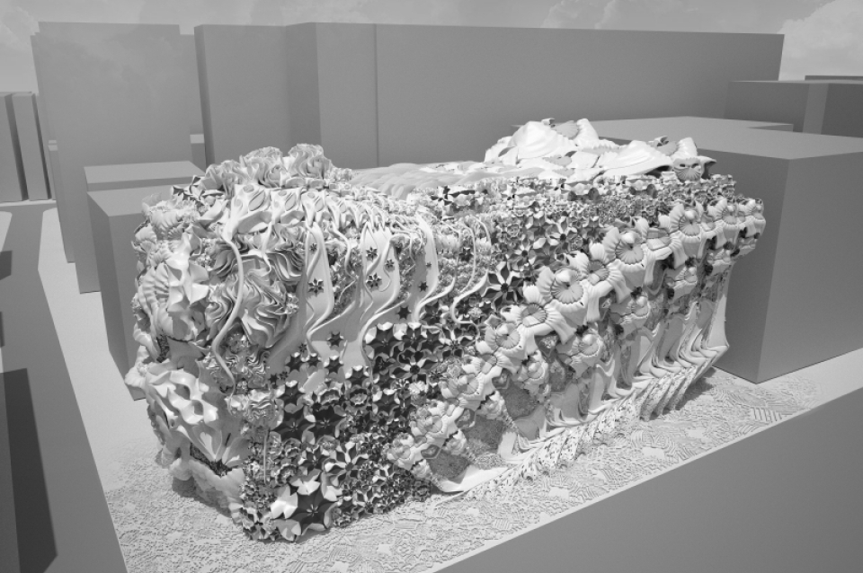 Rendering of architectural design