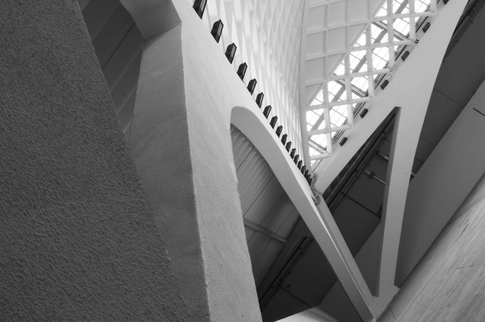 black and white concrete architecture
