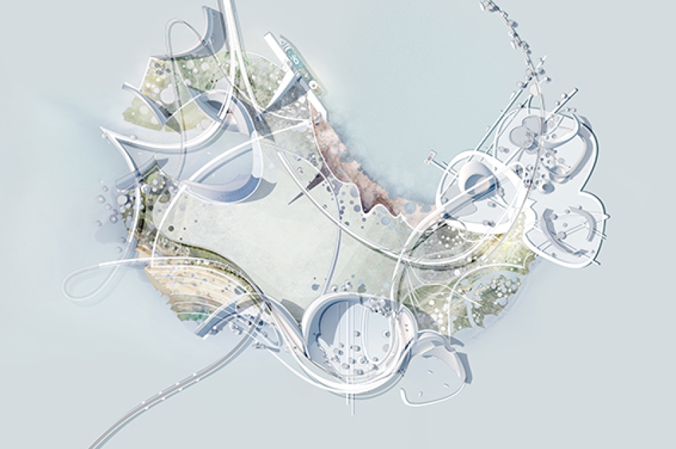 Abstract student design.
