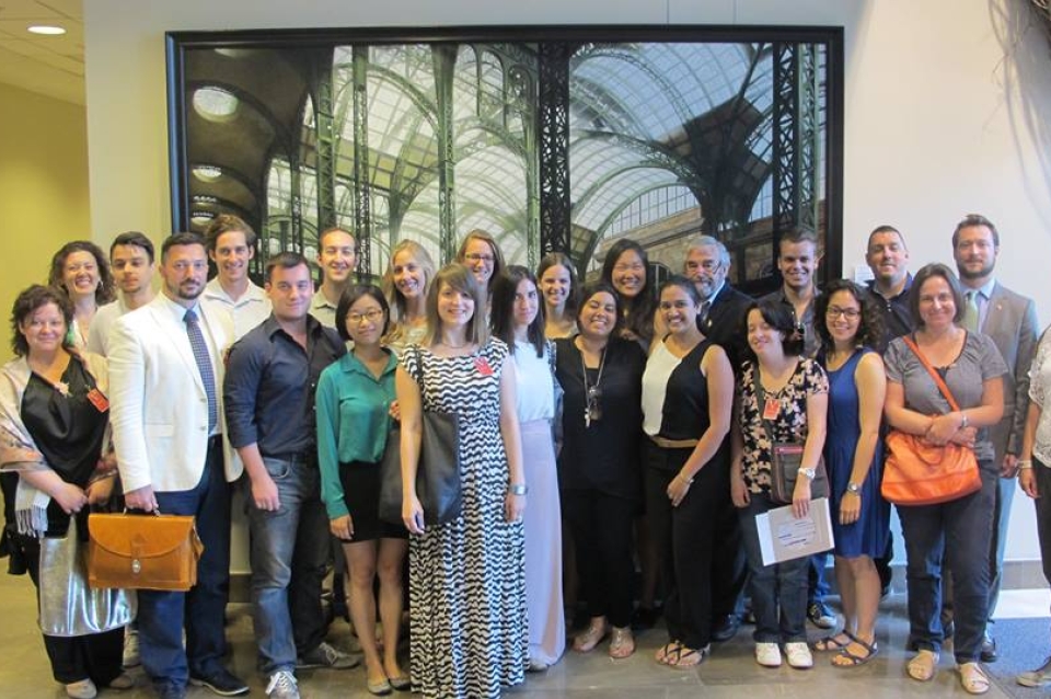 Group picture at the United States Embassy in Belgrade, Serbia.