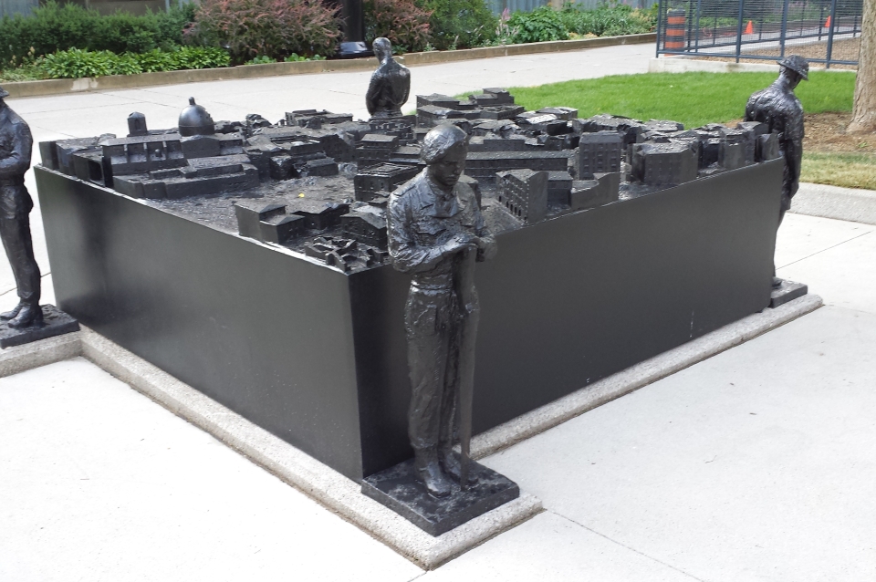 Memorial to the Battle of Ortona: Peace Through Valour (photo by Ken Lum)