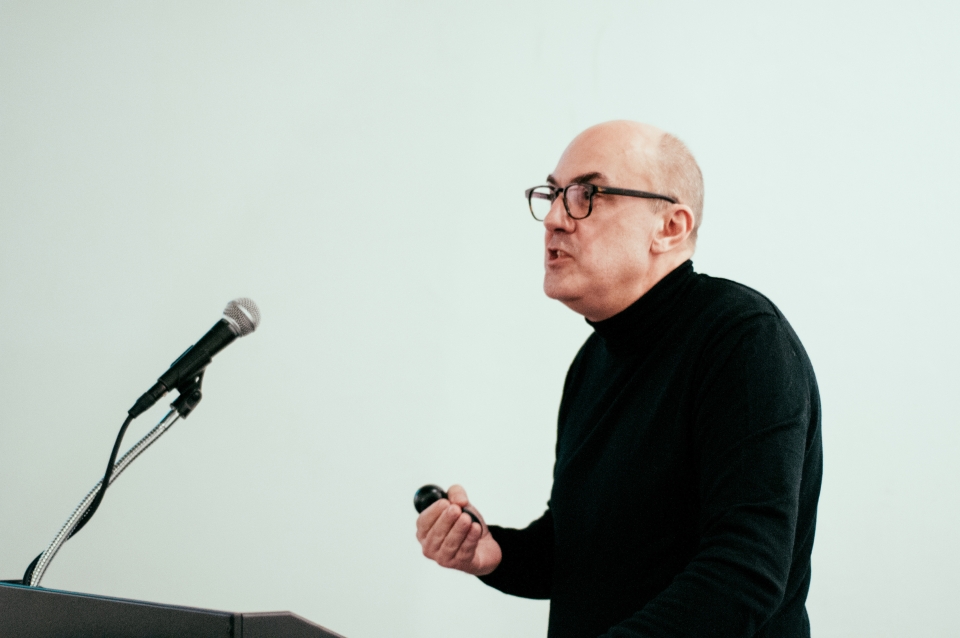 Antoine Picon giving speech
