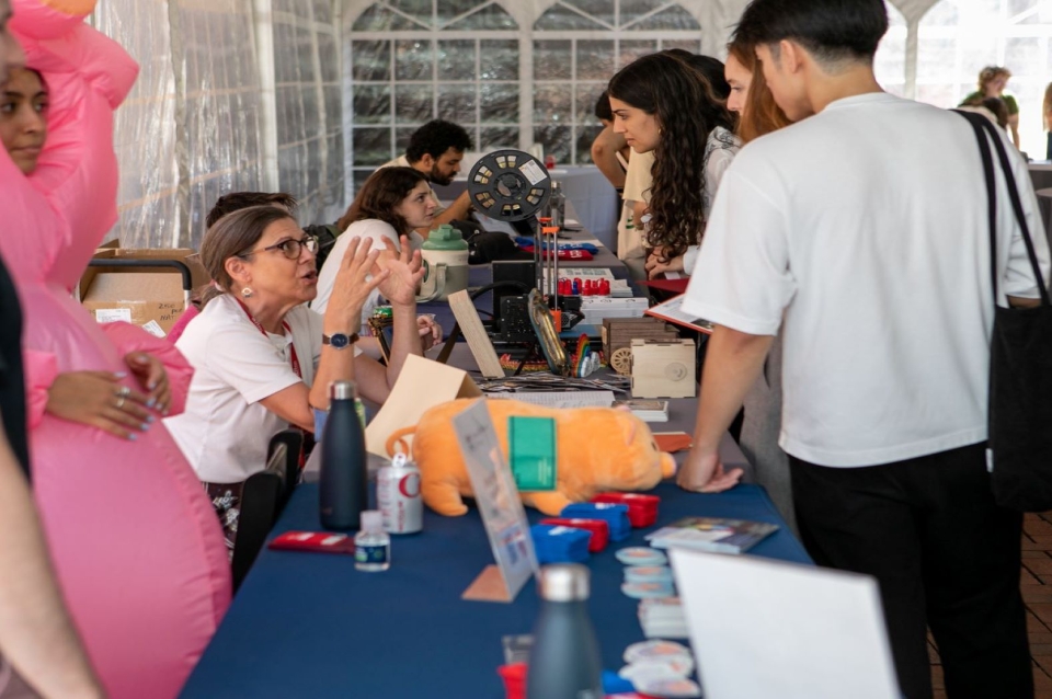 students at activities and resource fair 