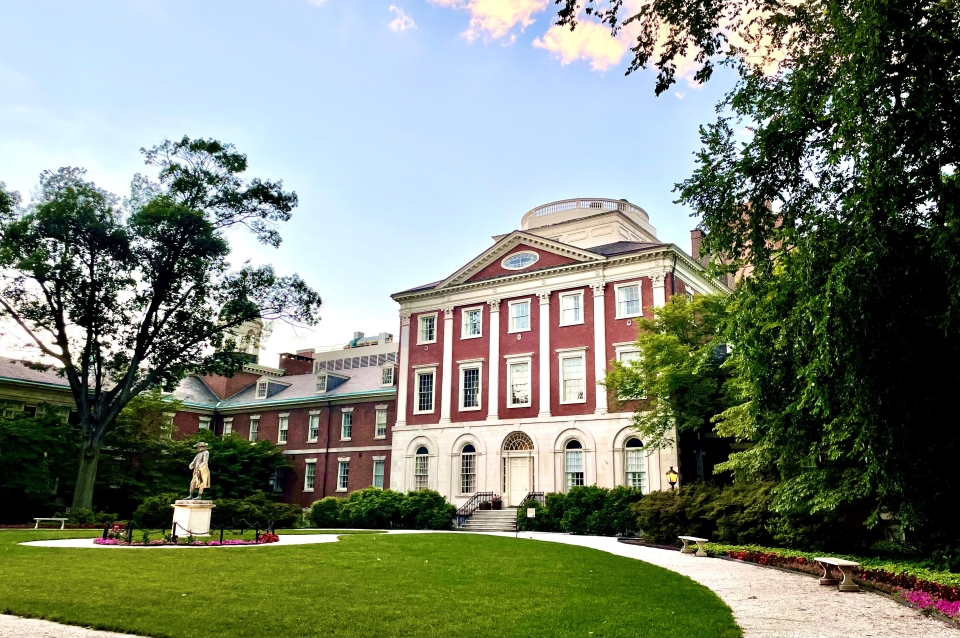 The Pine Street building of the Pennsylvania Hospital dates back to 1755. 