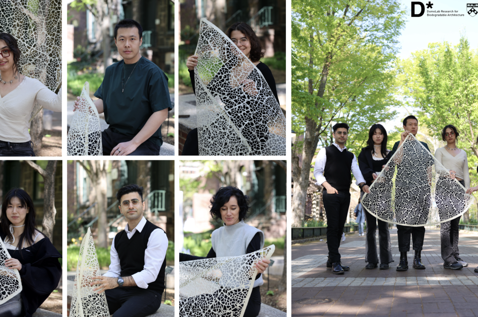 Credits: Ramus-0 Large Format Latticed Bio-Cladding for VAMO (2025, Venice Biennale): Bowen Qin (PhD Arch), Behzad Modanloo (PhD Arch), Eda Begum Birol (PhD Arch), Alexia Luo (MArch Thesis), Nazhla Alizadegan (MSD-AAD) and Dr Laia Mogas-Soldevila
