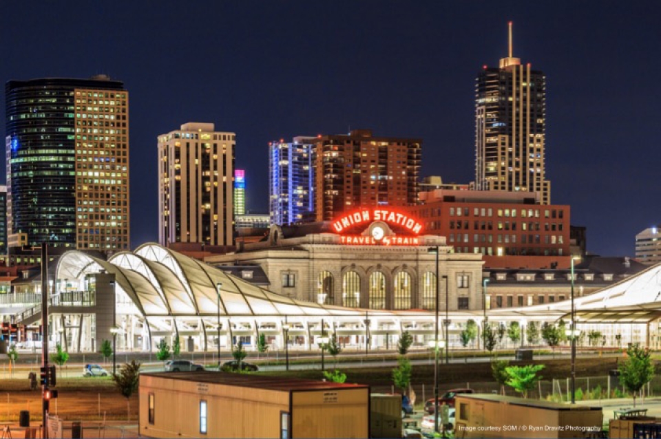 Union Station at night