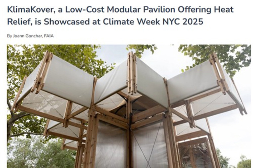 In the News: KlimaKover in Architectural Record