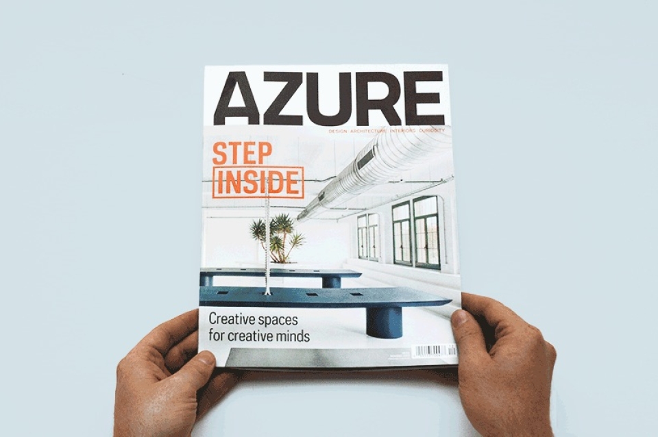 Cover of AZURE magazine
