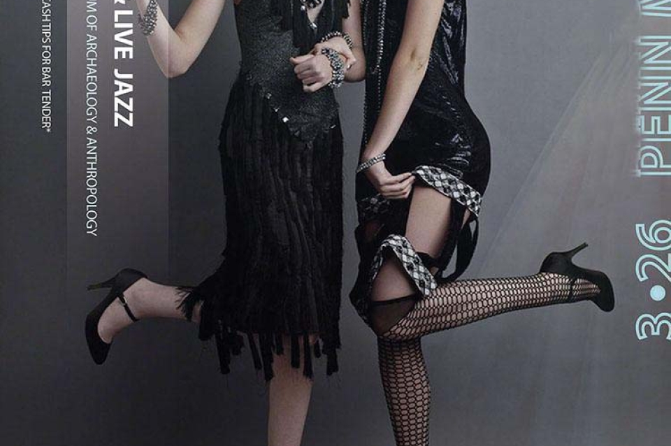 Two women in 20's flapper outifts