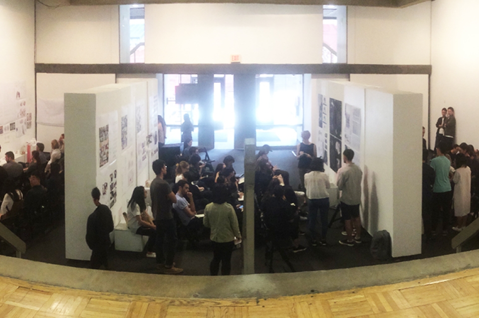 Studio review in progress