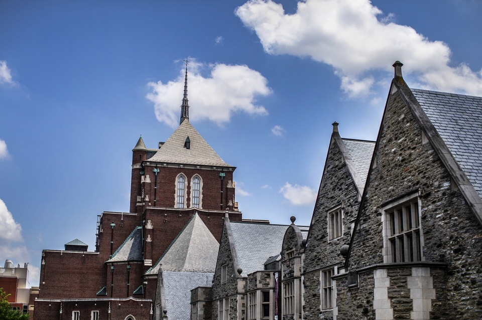 Rooftops on Penn Campus