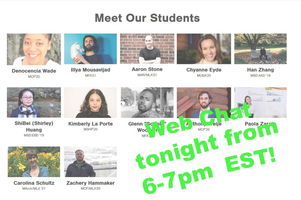 Sign for Webchat Tonight 6-7 pm EST
